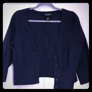 Lane Bryant Navy Cardigan